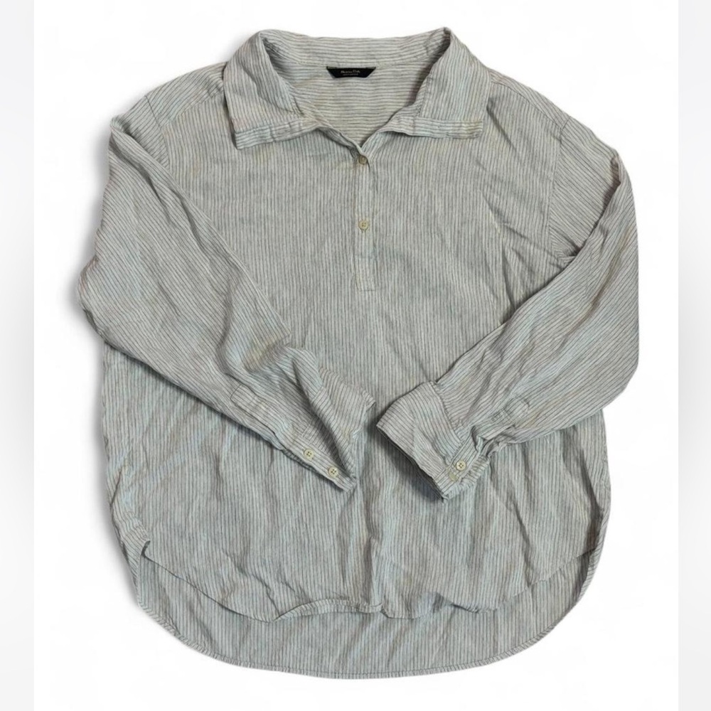 Effortless Silk Blend Button Up